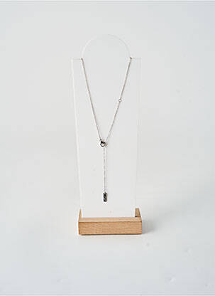 Collier fermeture fermoir mousqueton argent TATA GISELE femme