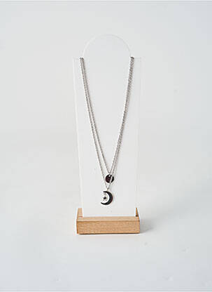 Collier fermeture fermoir mousqueton argent TATA GISELE femme