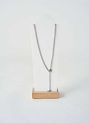 Collier fermeture fermoir mousqueton argent TATA GISELE femme