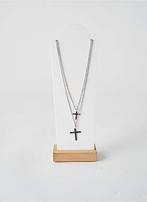 Collier fermeture fermoir mousqueton argent TATA GISELE femme