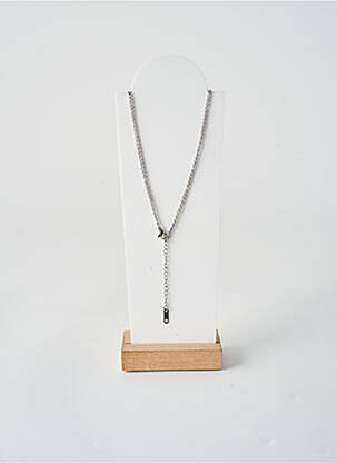 Collier fermeture fermoir mousqueton argent TATA GISELE femme