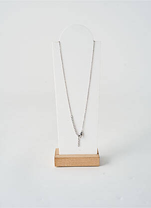Collier fermeture fermoir mousqueton argent TATA GISELE femme