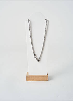 Collier fermeture fermoir mousqueton argent TATA GISELE femme