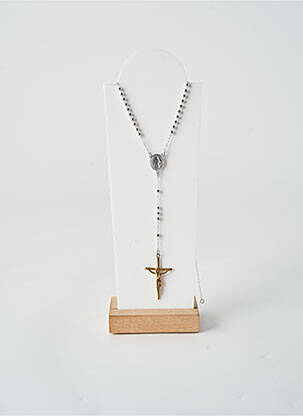Collier fermeture fermoir mousqueton argent TATA GISELE femme