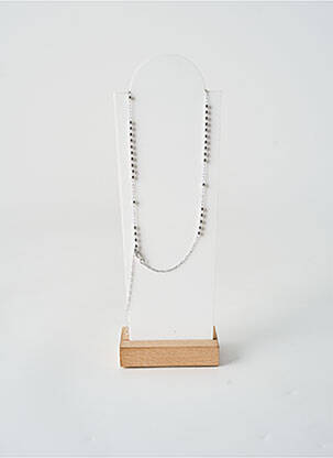 Collier fermeture fermoir mousqueton argent TATA GISELE femme