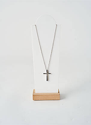 Collier fermeture fermoir mousqueton argent TATA GISELE femme