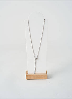 Collier fermeture fermoir mousqueton argent TATA GISELE femme