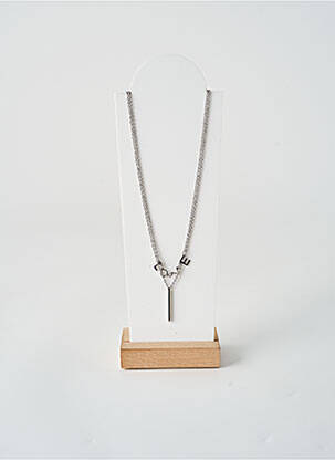Collier fermeture fermoir mousqueton argent TATA GISELE femme