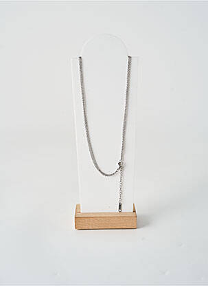 Collier fermeture fermoir mousqueton argent TATA GISELE femme