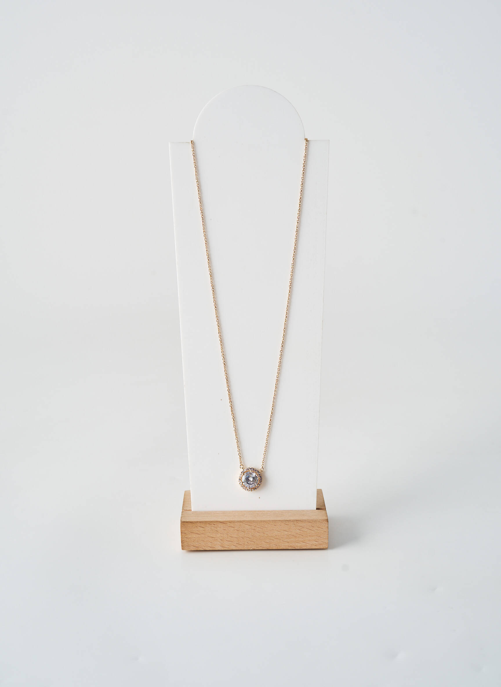 Collier ornement oxyde de zirconium or TATA GISELE femme