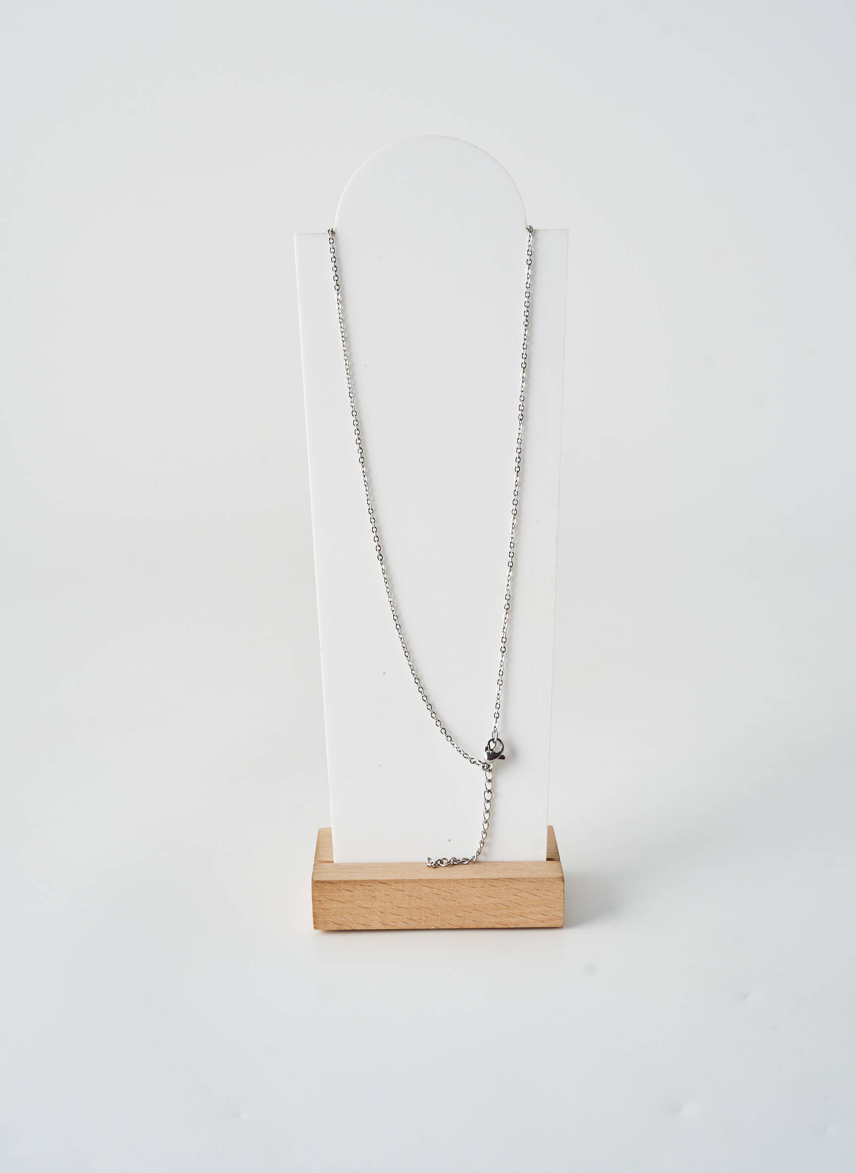 Collier fermeture fermoir mousqueton argent TATA GISELE femme