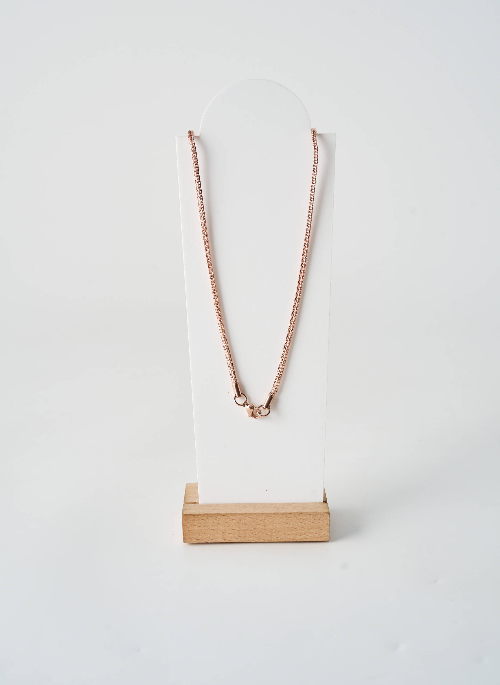 Collier fermeture fermoir mousqueton rose TATA GISELE femme