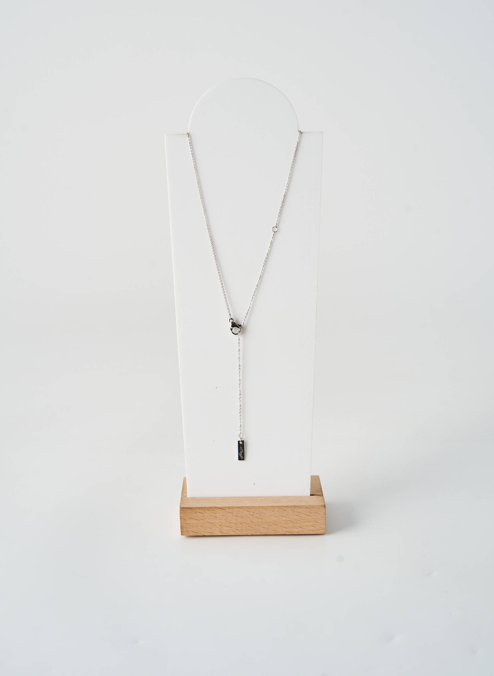 Collier fermeture fermoir mousqueton argent TATA GISELE femme