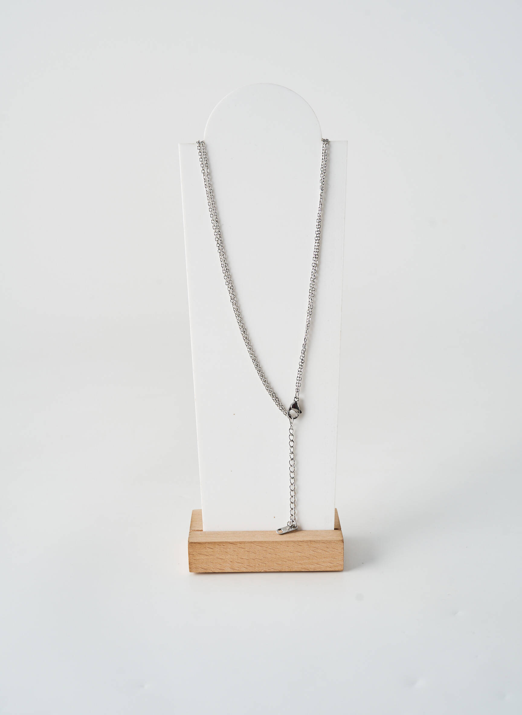 Collier fermeture fermoir mousqueton argent TATA GISELE femme