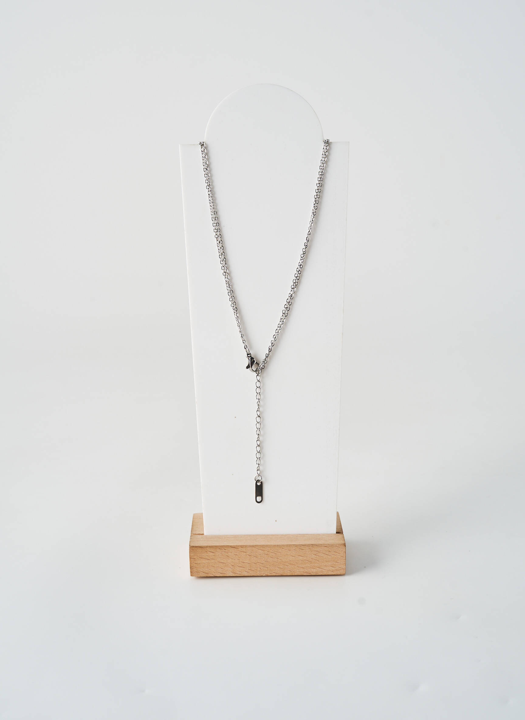 Collier fermeture fermoir mousqueton argent TATA GISELE femme