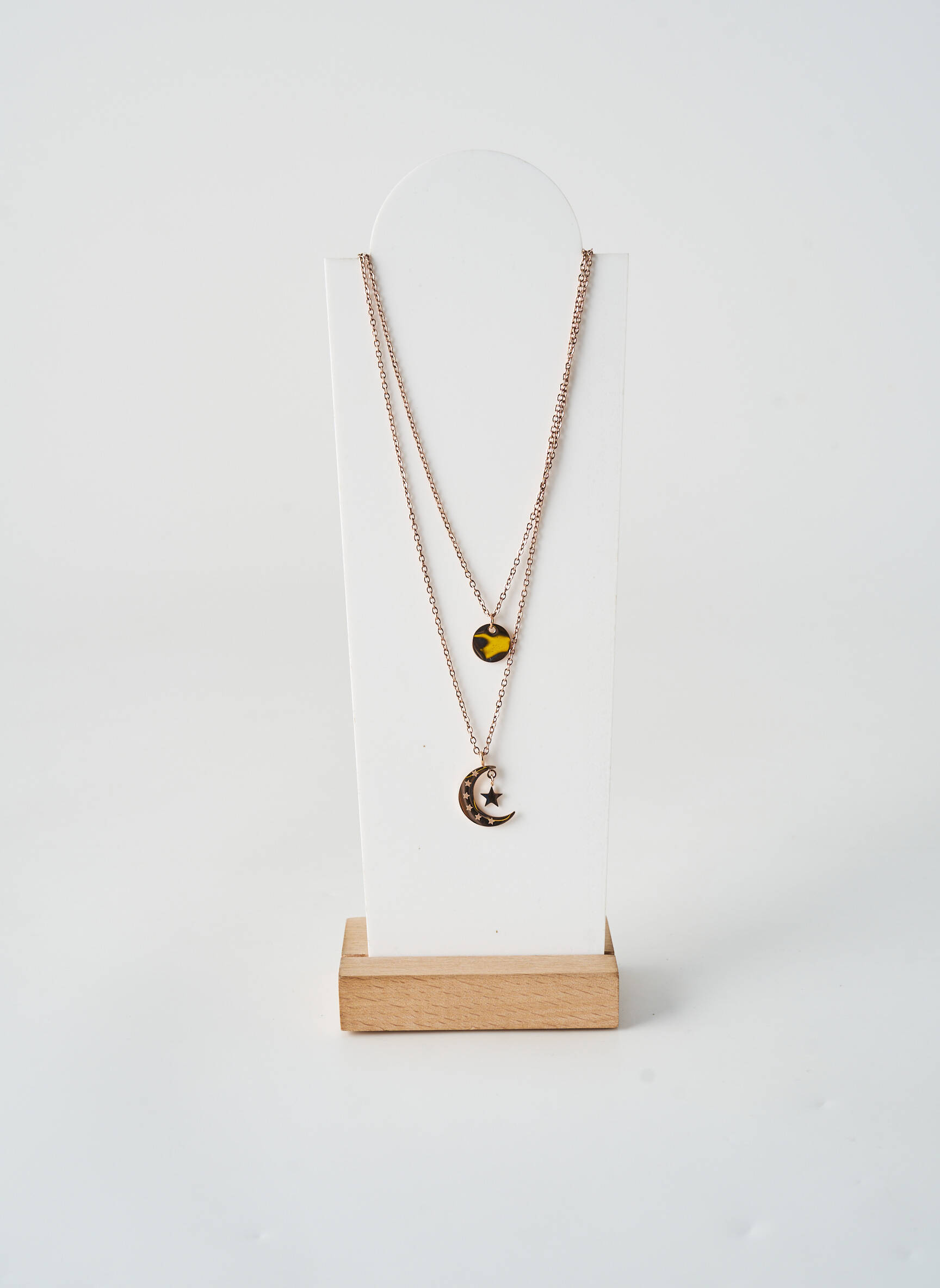 Collier fermeture fermoir mousqueton rose TATA GISELE femme