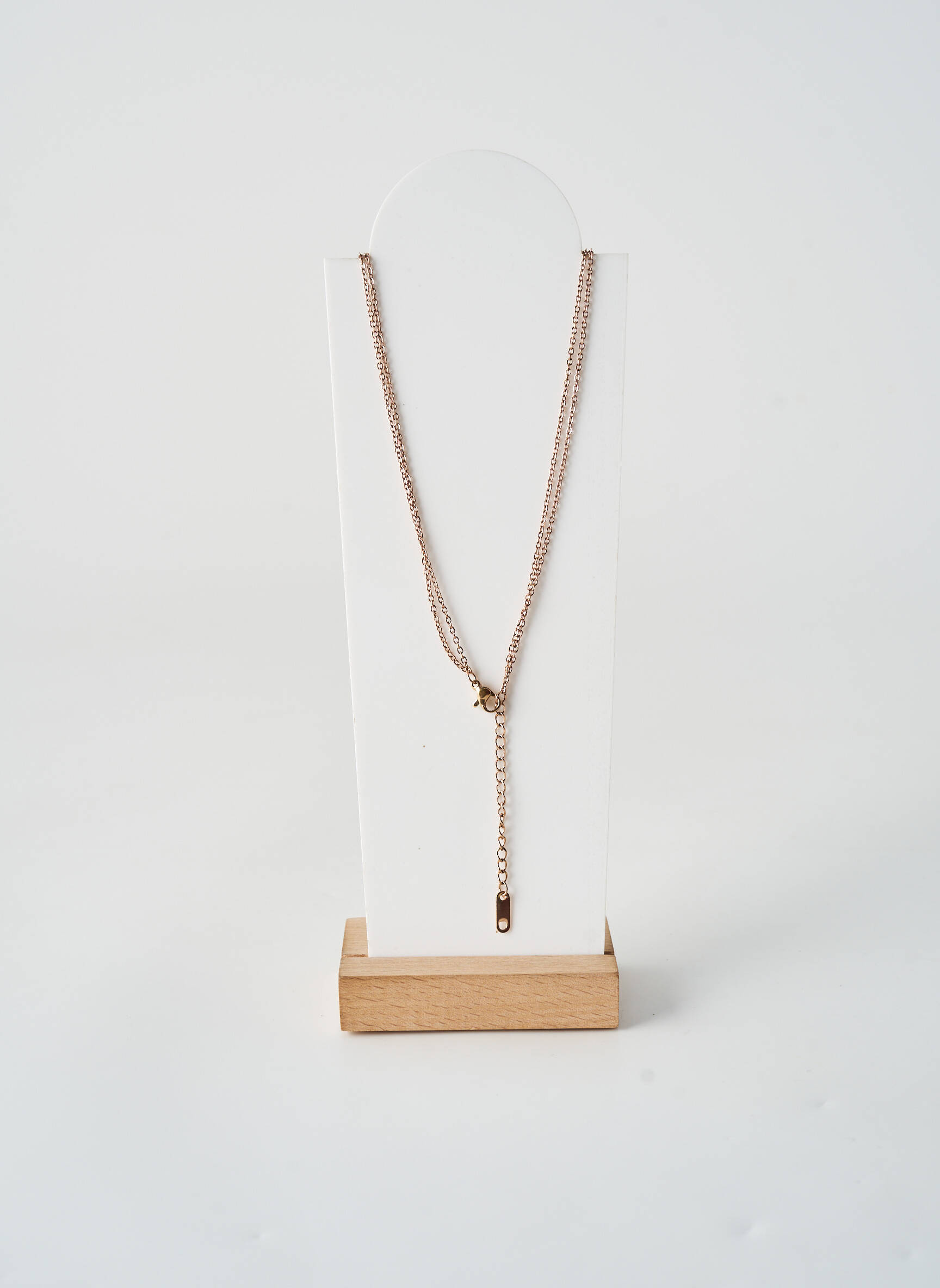 Collier fermeture fermoir mousqueton rose TATA GISELE femme