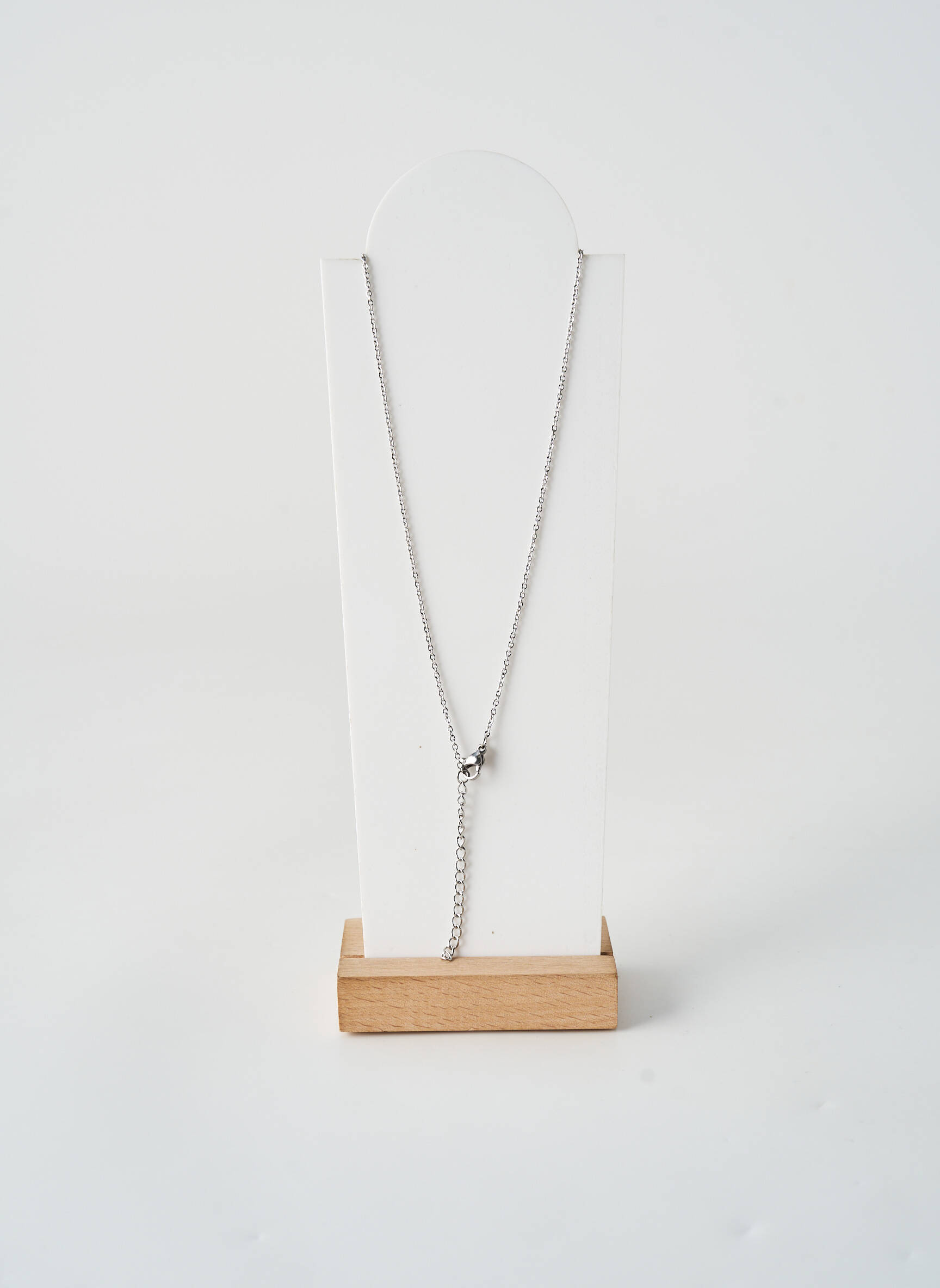 Collier fermeture fermoir mousqueton argent TATA GISELE femme