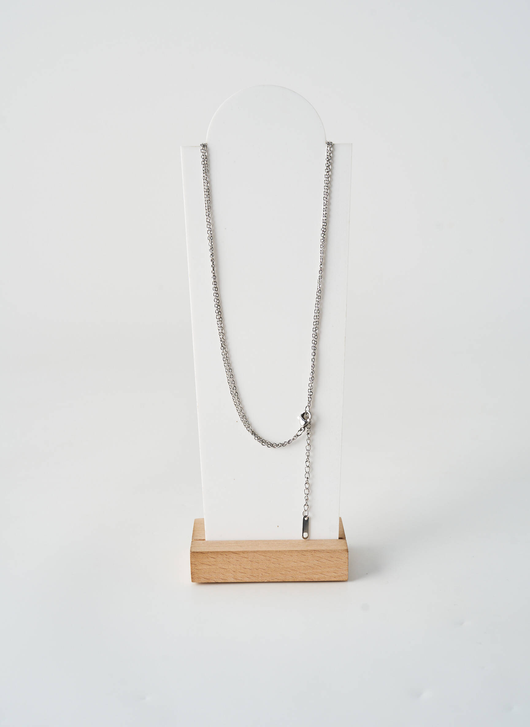 Collier fermeture fermoir mousqueton argent TATA GISELE femme