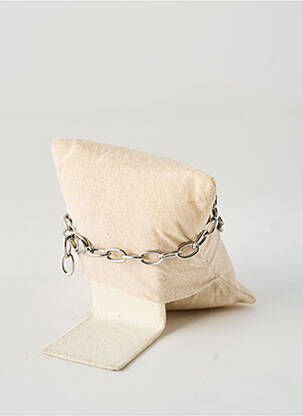 Bracelet fermeture fermoir mousqueton argent TATA GISELE femme