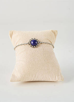 Bracelet fermeture fermoir mousqueton bleu TATA GISELE femme