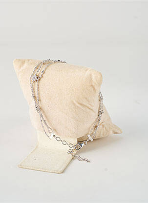 Bracelet fermeture fermoir mousqueton argent TATA GISELE femme