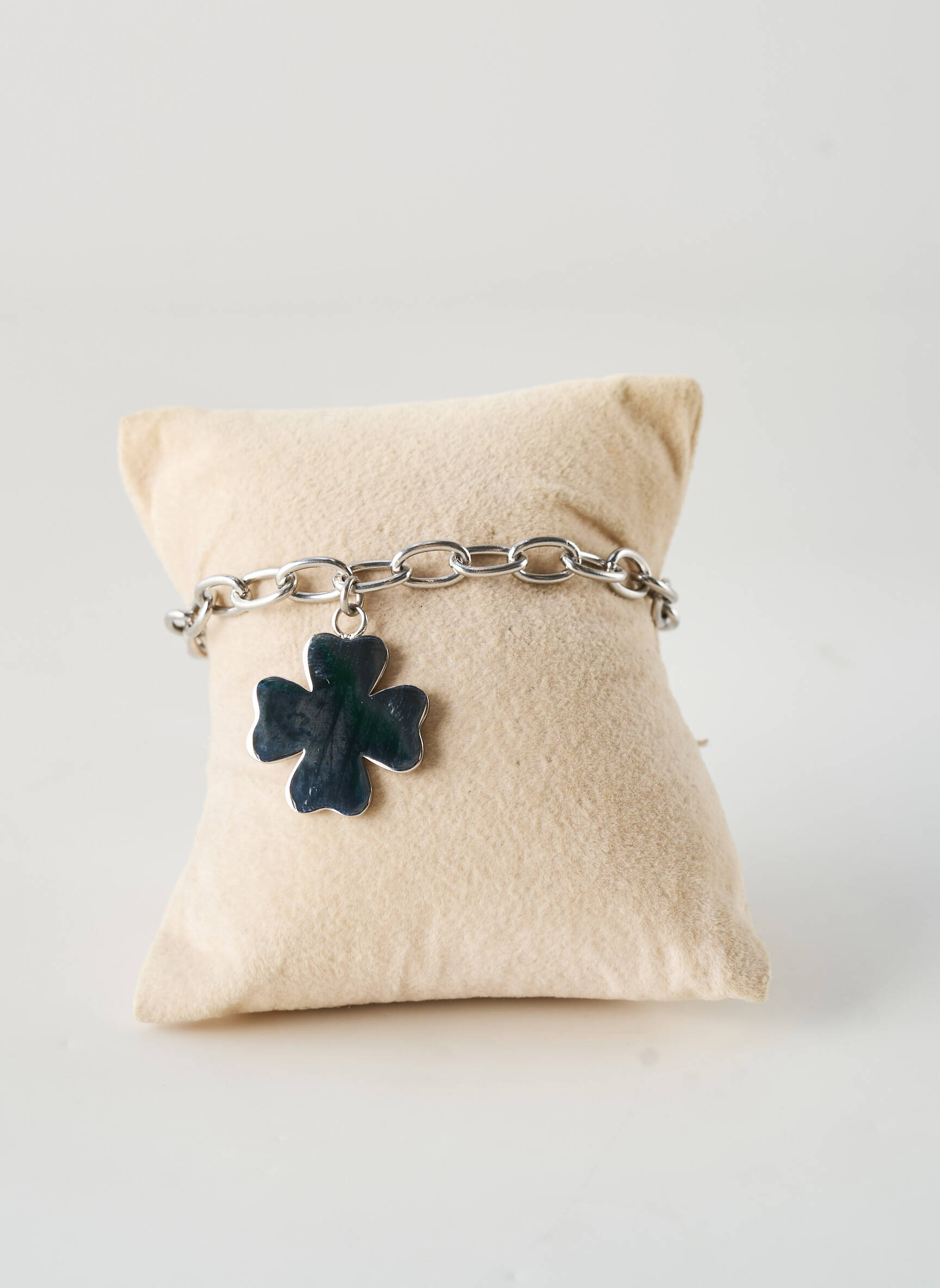 Bracelet fermeture fermoir mousqueton argent TATA GISELE femme