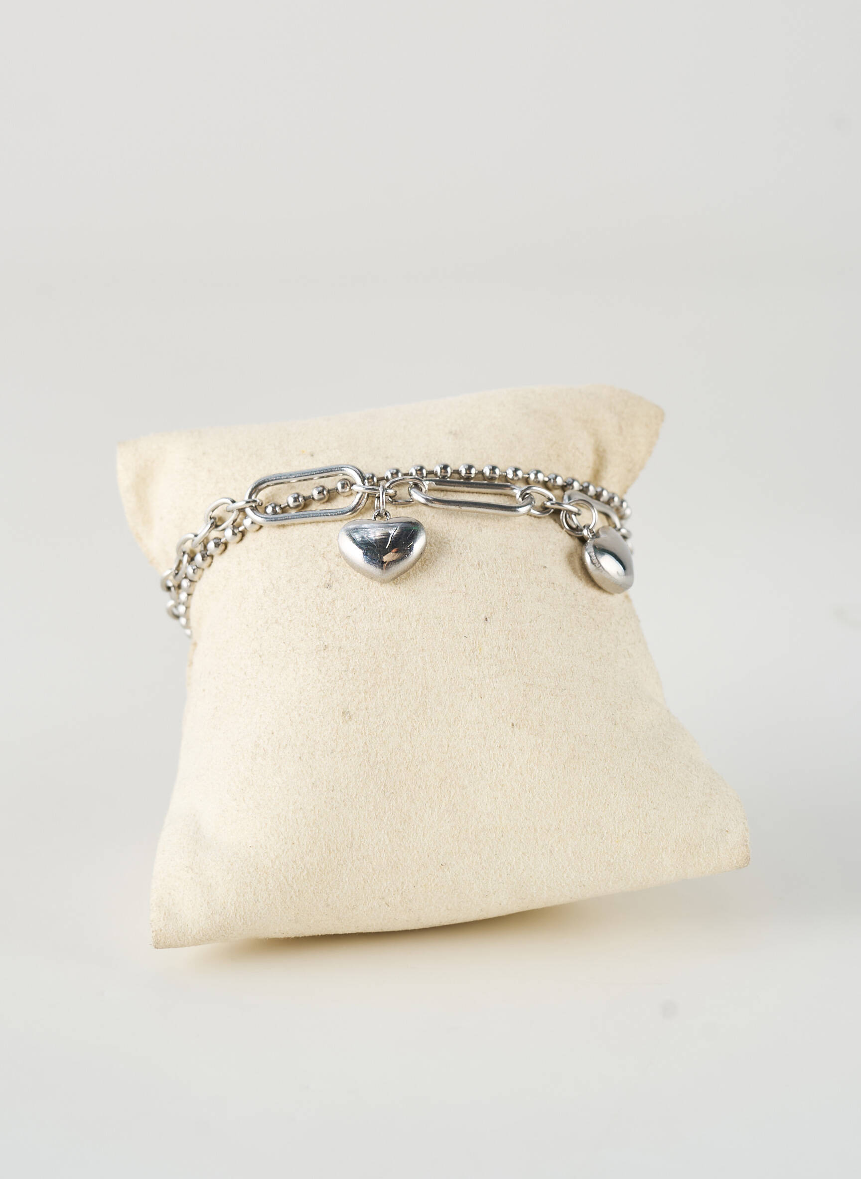 Bracelet fermeture fermoir mousqueton argent TATA GISELE femme