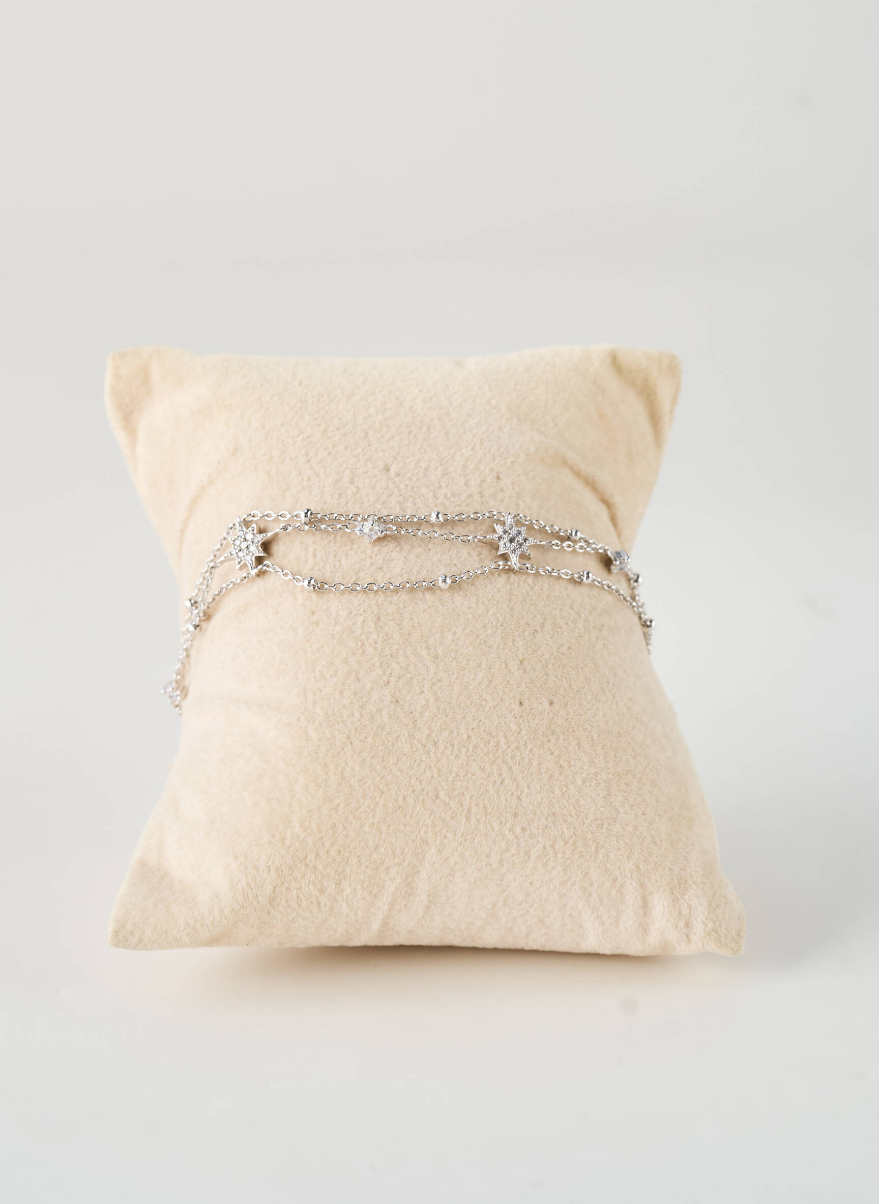 Bracelet fermeture fermoir mousqueton argent TATA GISELE femme