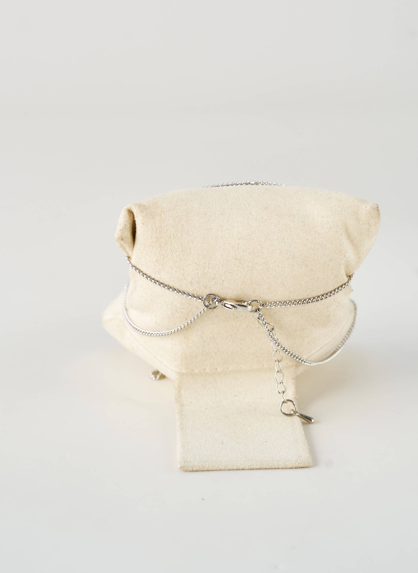 Bracelet fermeture fermoir mousqueton argent TATA GISELE femme
