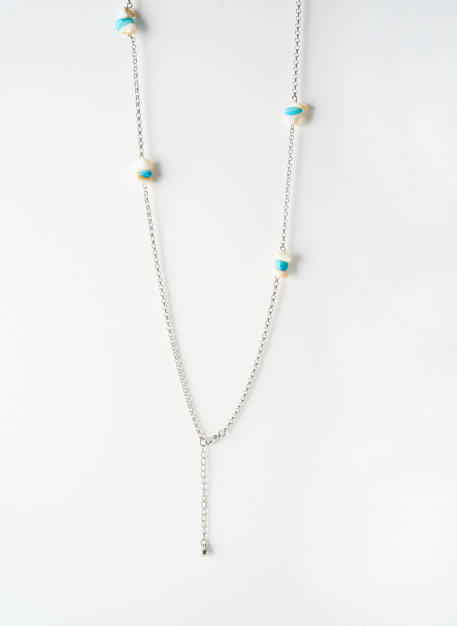 Sautoir ornement pierre bleu TATA GISELE femme