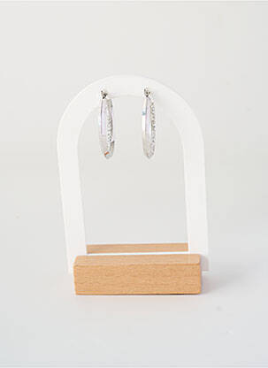 Boucles d’oreilles fermeture fermoir créole argent TATA GISELE femme