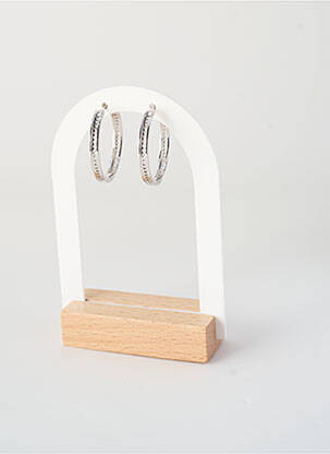 Boucles d’oreilles fermeture fermoir créole argent TATA GISELE femme