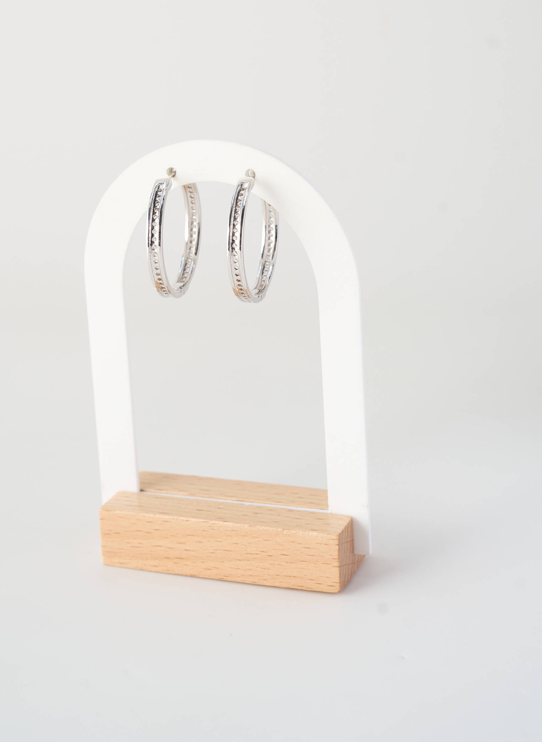 Boucles d’oreilles fermeture fermoir créole argent TATA GISELE femme