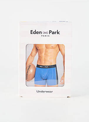 Boxer stretch bleu EDEN PARK homme