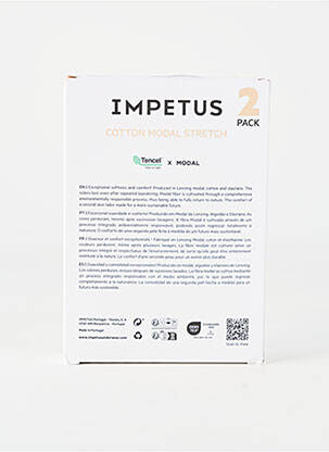 Slip imprimé fantaisie noir IMPETUS homme