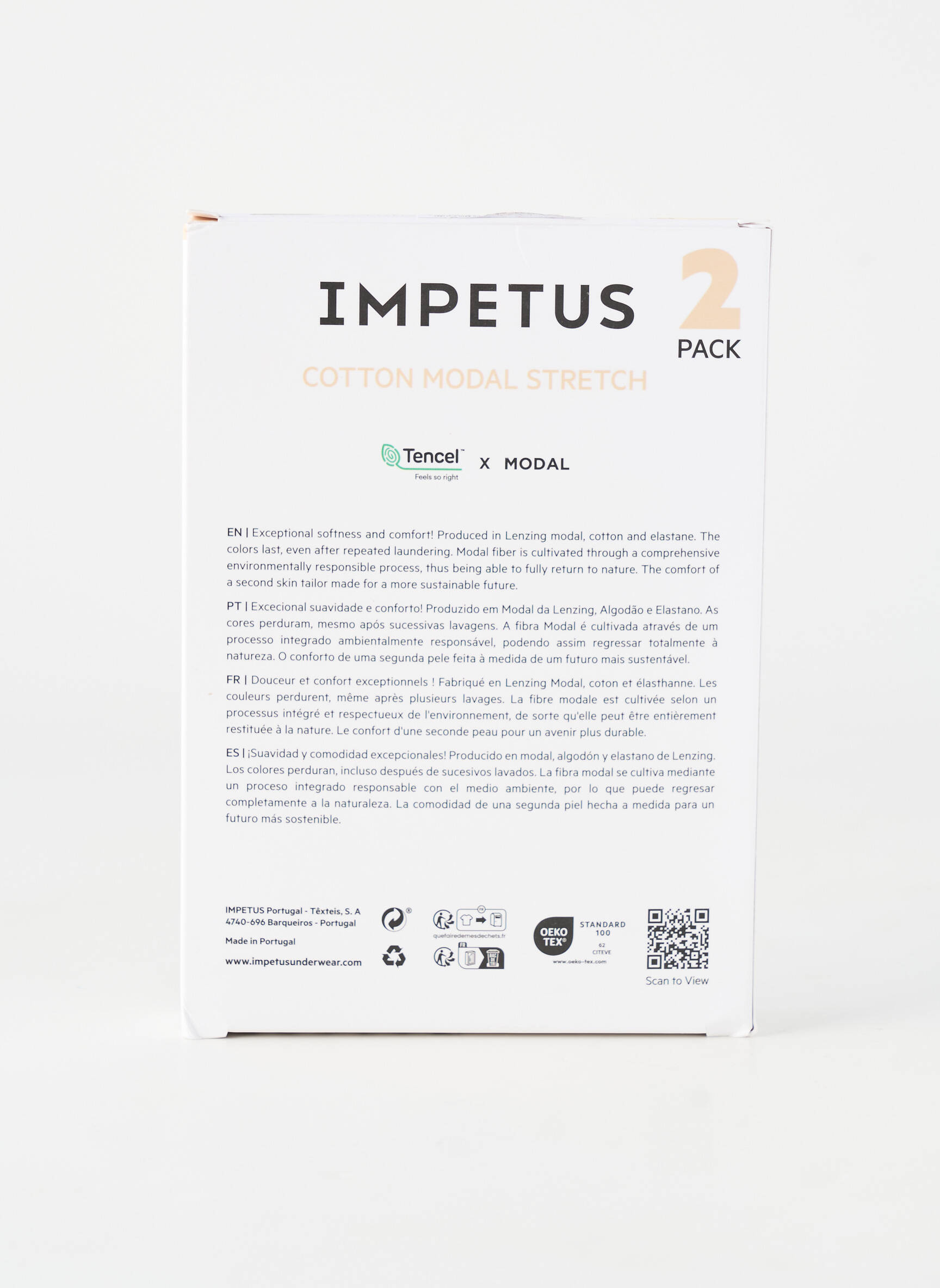 Slip imprimé fantaisie noir IMPETUS homme