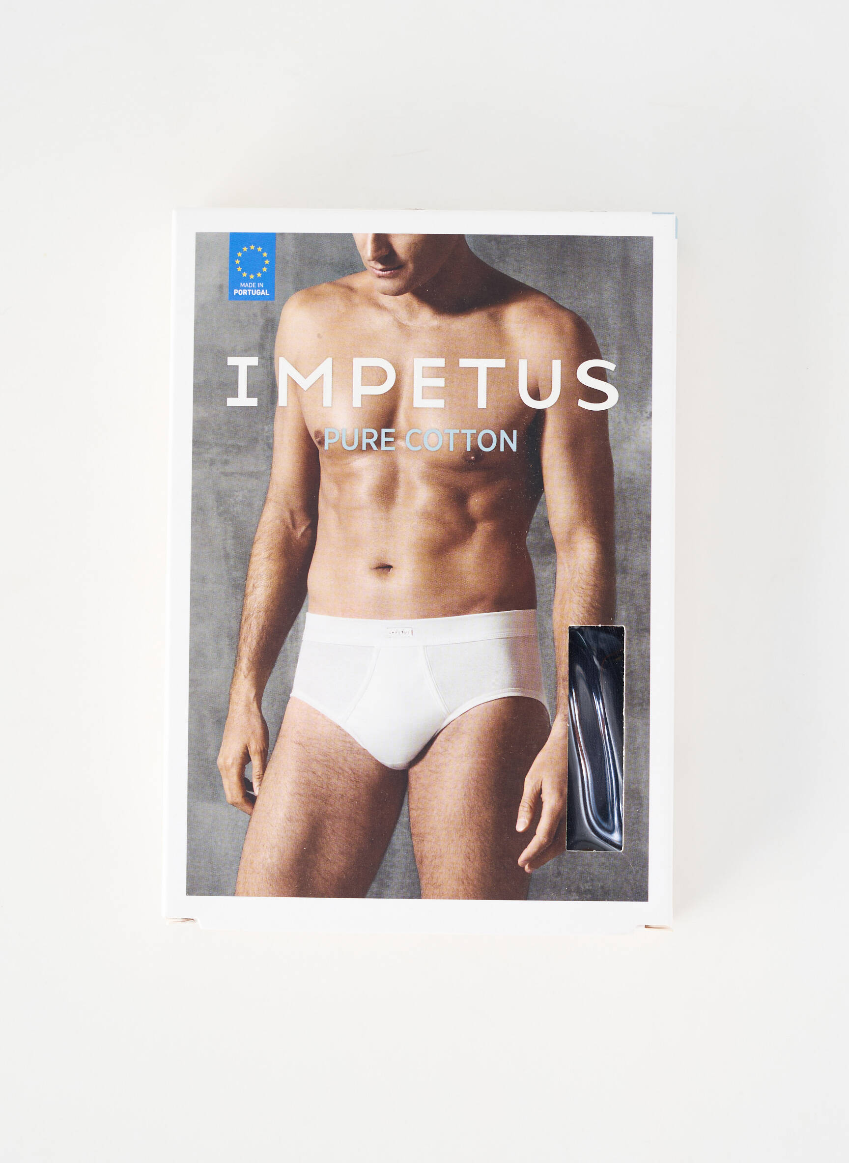 Slip tissage popeline bleu IMPETUS homme