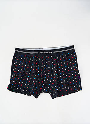 Boxer imprimé fantaisie noir MASSANA homme