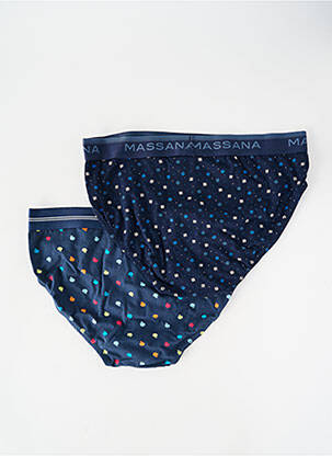 Slip tissage popeline bleu MASSANA homme