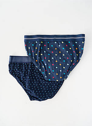 Slip tissage popeline bleu MASSANA homme