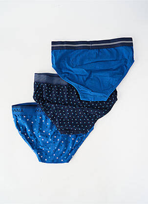 Slip tissage popeline bleu MASSANA homme