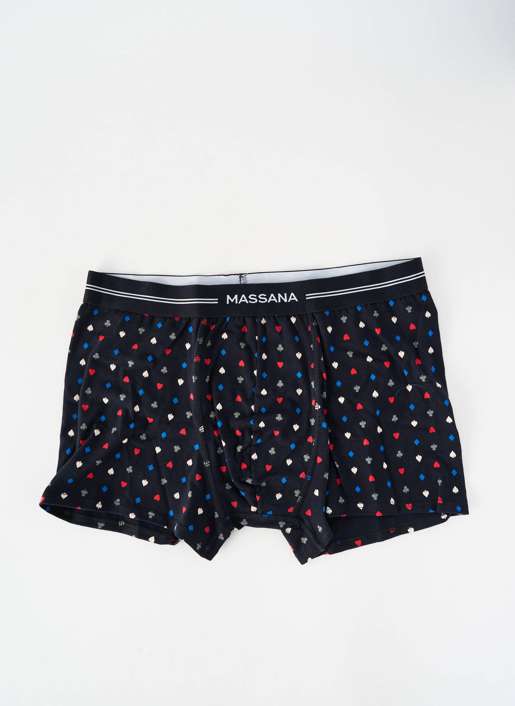 Boxer imprimé fantaisie noir MASSANA homme
