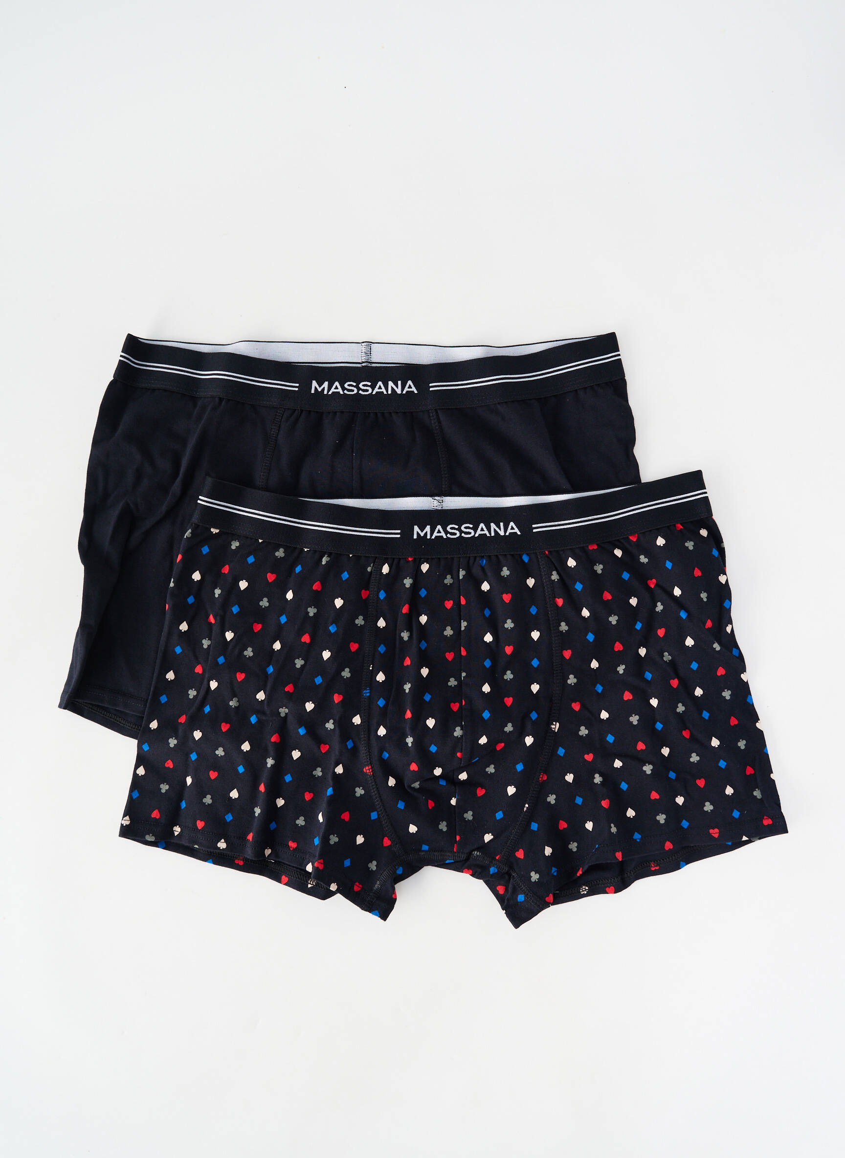 Boxer imprimé fantaisie noir MASSANA homme