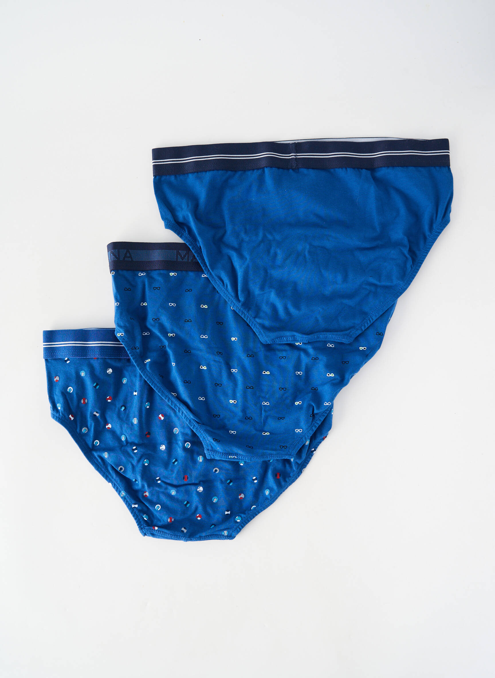 Slip tissage popeline bleu MASSANA homme
