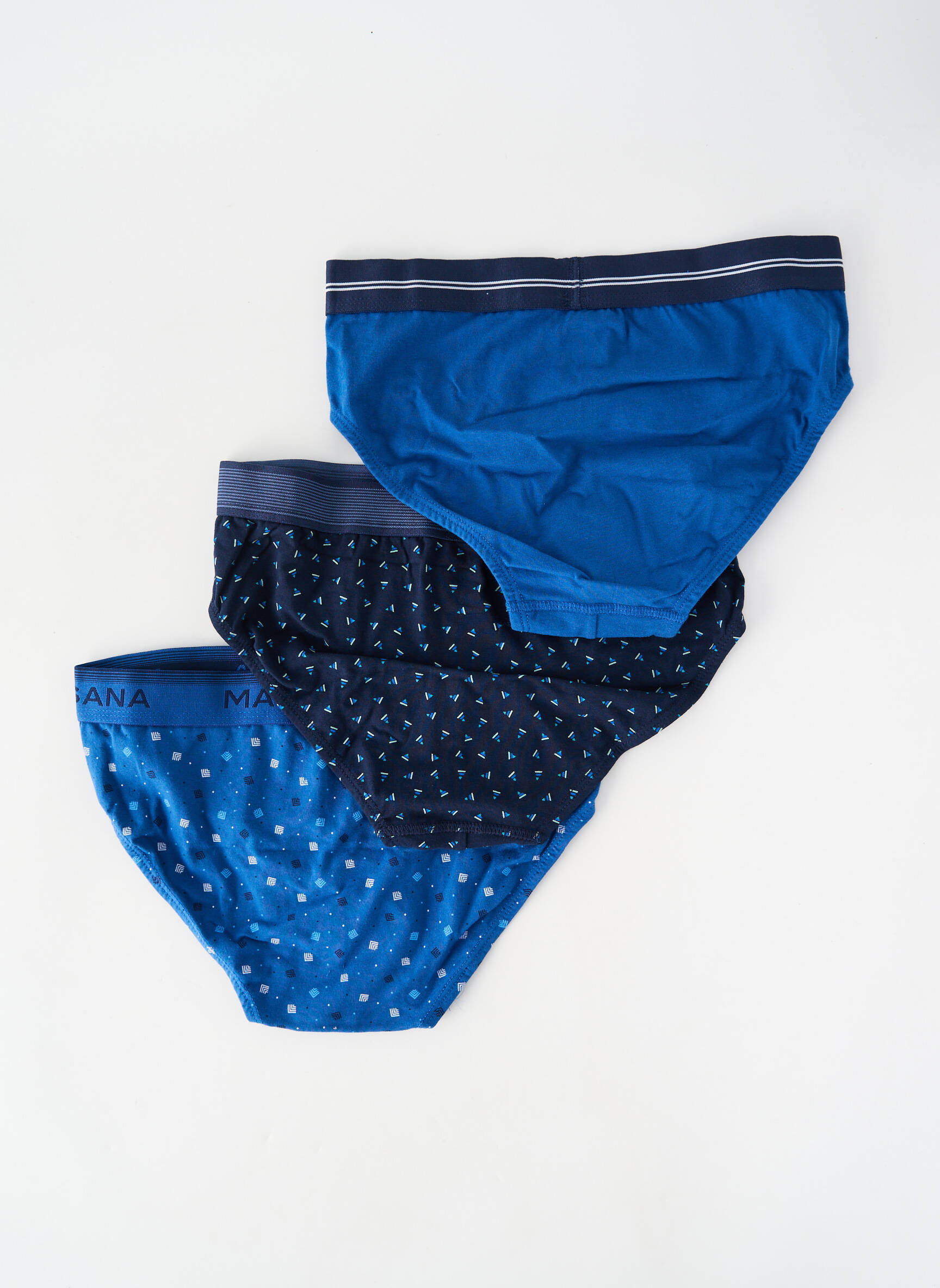 Slip tissage popeline bleu MASSANA homme
