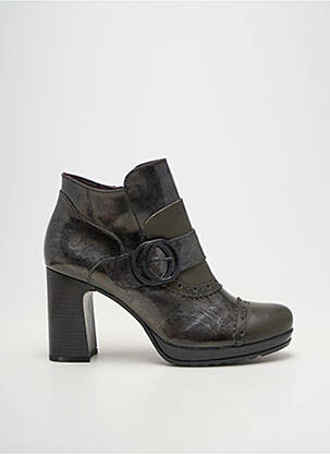 Bottines/boots matière lisse talon de 7 à 9cm vert JOSE SAENZ femme