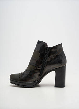 Bottines/boots matière lisse talon de 7 à 9cm vert JOSE SAENZ femme