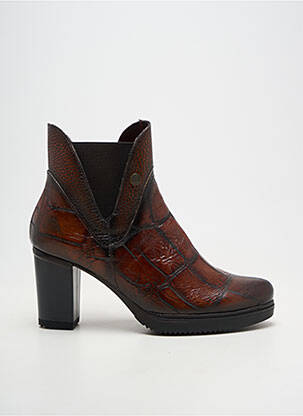 Bottines/boots bout pointu talon de 7 à 9cm marron JOSE SAENZ femme