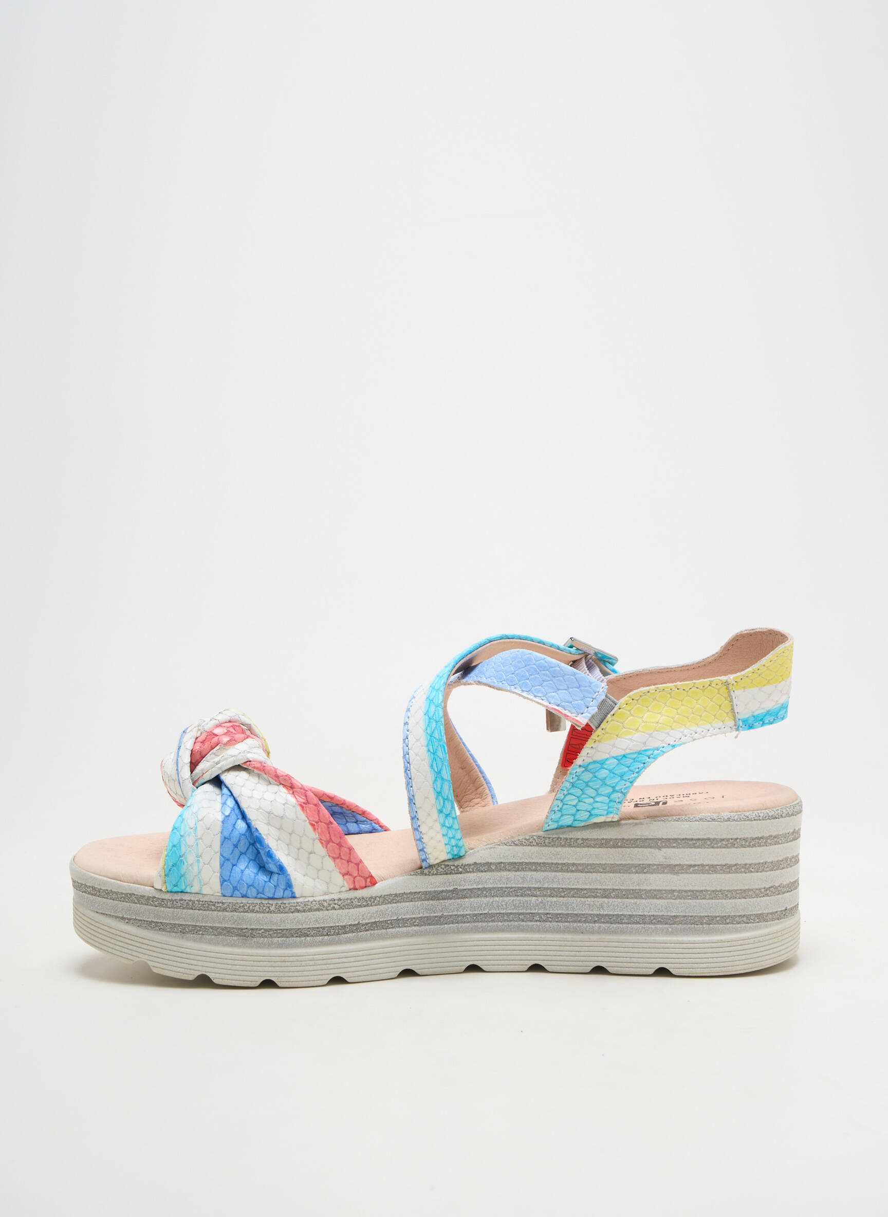 Sandales/nu pieds talon compensé talon de 4 à 6cm bleu JOSE SAENZ femme